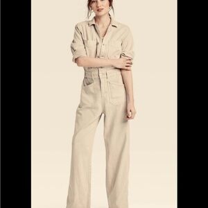 Universal Thread Light Beige Utility Jumpsuit